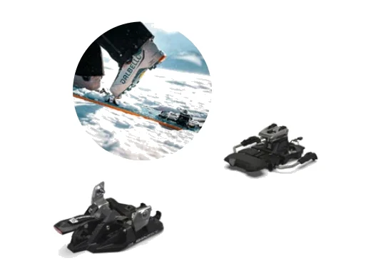 Marker Alpinist Free Skitourenbindung mit Bremsen, schwarz – Produktbild