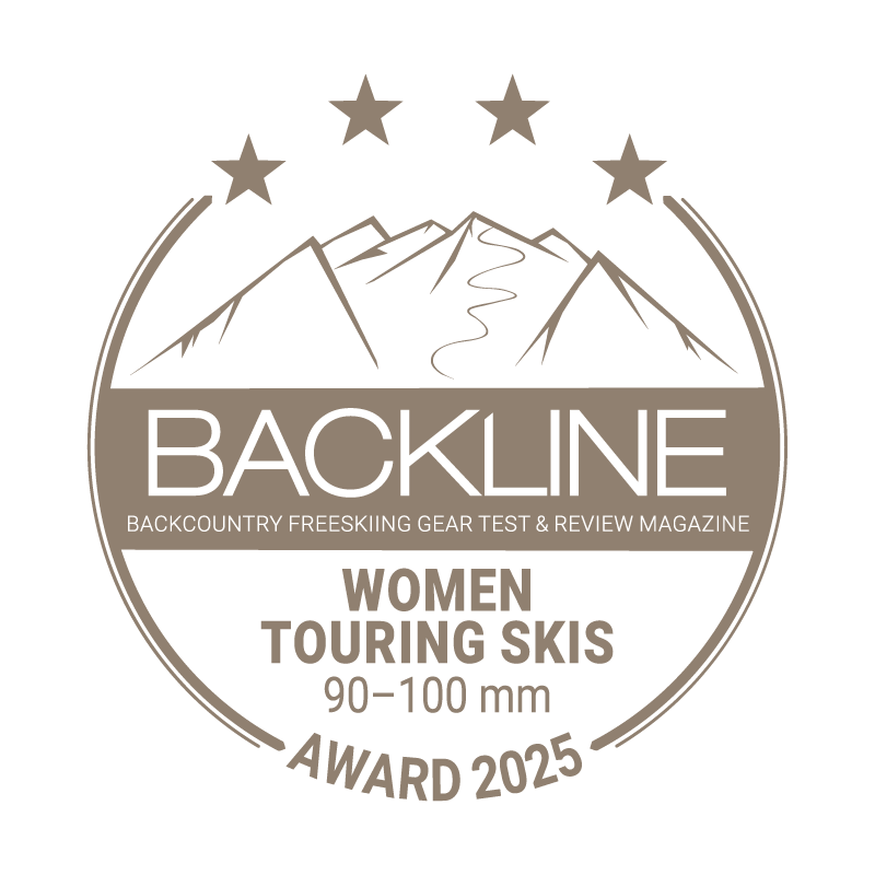 BACKLINE Touring Ski Award 2025 – 90–100 mm, Frauen, 4 von 5 Sternen
