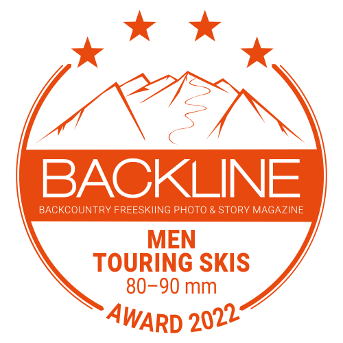 BACKLINE Touring Ski Award 2022 – 80–90 mm, men, 4 out of 4 stars