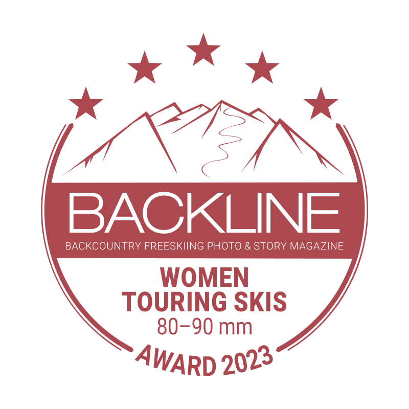 BACKLINE Touring Ski Award 2023 – 80–90 mm, Frauen, 5 von 5 Sternen
