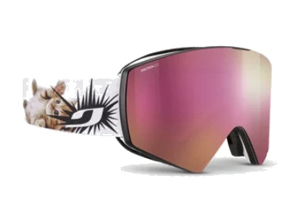 Julbo Razor Edge Skibrille in Schwarz mit zylindrischer Scheibe – Produktbild