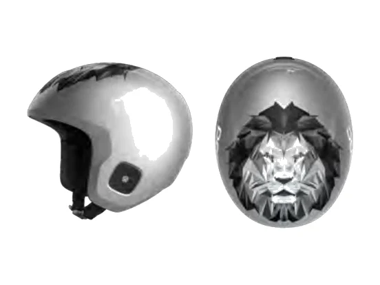 Poc Skull Dura JR Marco Odermatt Edition Skihelm in Weiß oder Rot – Produktbild für junge Rennfahrer