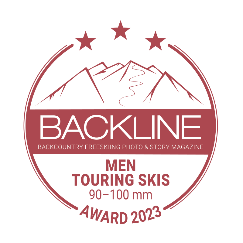 BACKLINE Touring Ski Award 2023 – 90–100 mm, men, 3 out of 5 stars