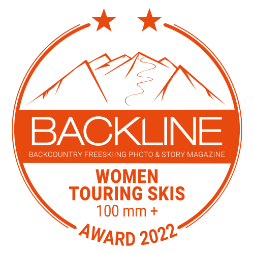 BACKLINE Touring Ski Award 2022 – 100 mm+, women, 2 out of 4 stars
