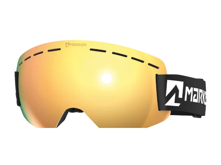 Marker Ultra Flex rahmenlose Goggle, schwarz, mit flexibler Scheibe und Anti-Fog-Beschichtung – Produktbild