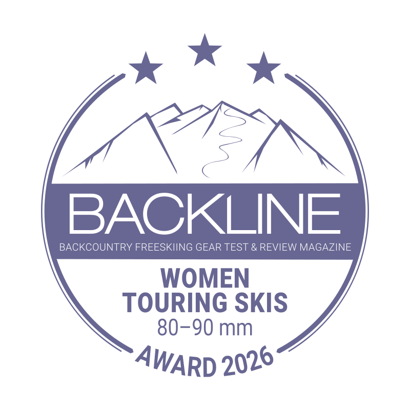 BACKLINE Touring Ski Award 2026 – 80–90 mm, Frauen, 3 von 5 Sternen