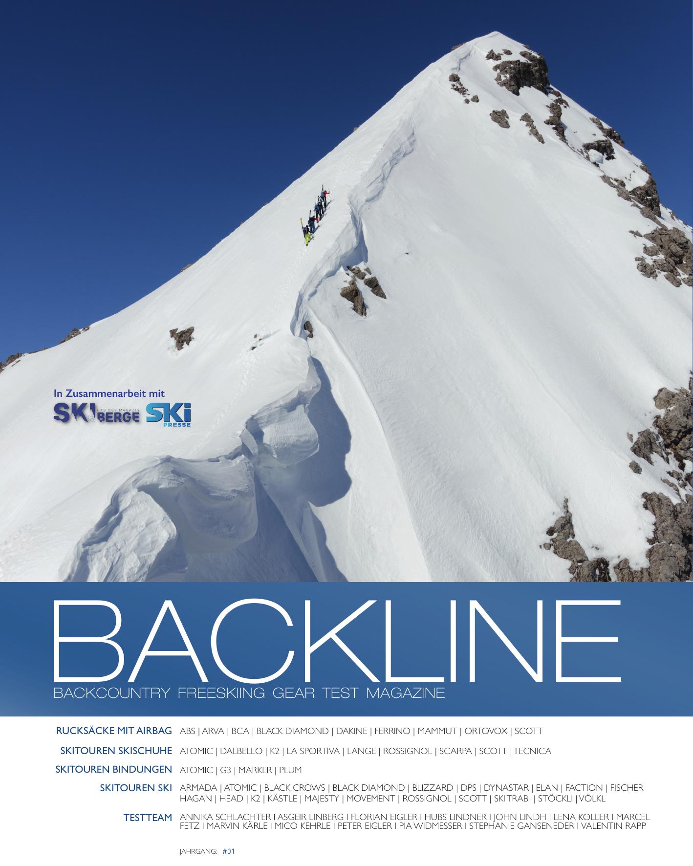 BACKLINE test magazine 2019 cover
