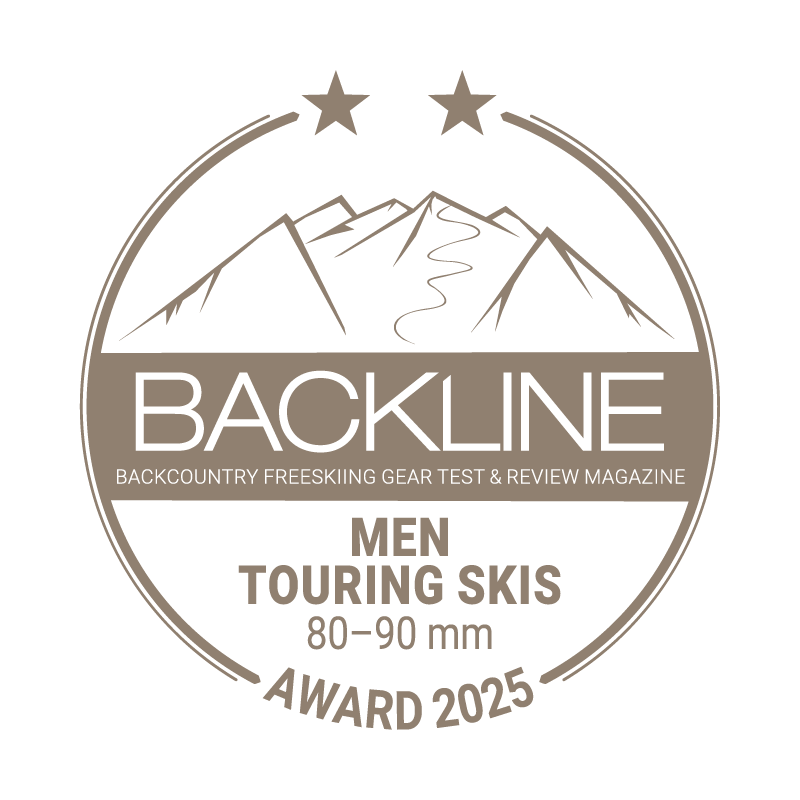 BACKLINE Touring Ski Award 2025 – 80–90 mm, men, 2 out of 5 stars