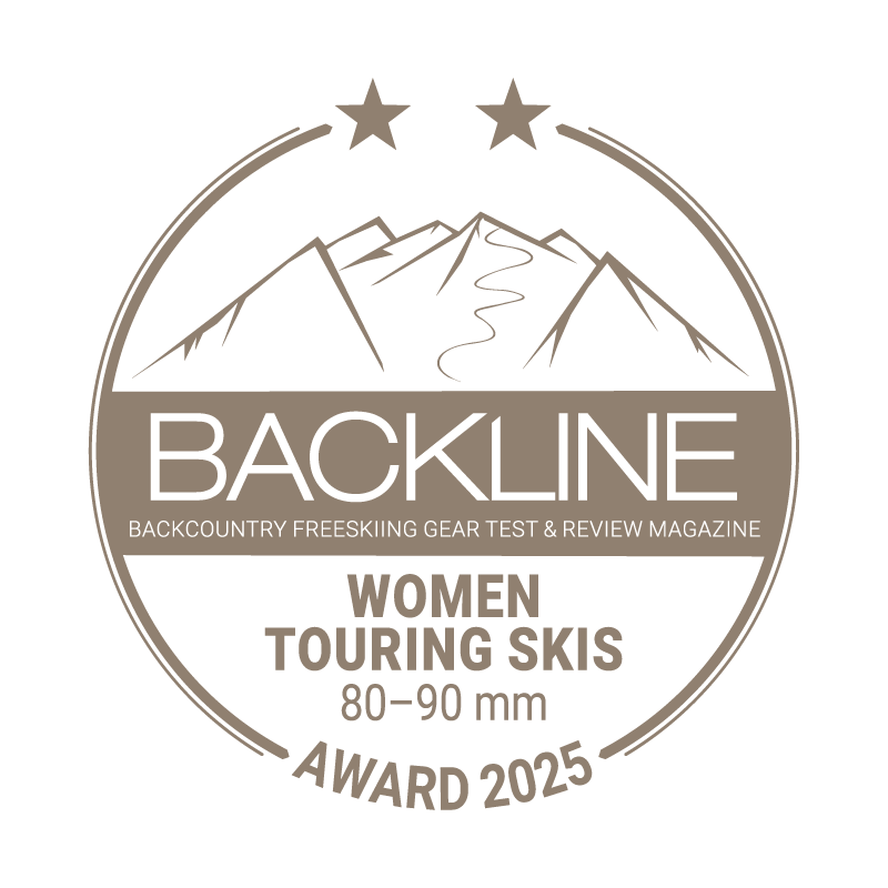 BACKLINE Touring Ski Award 2025 – 80–90 mm, Frauen, 2 von 5 Sternen
