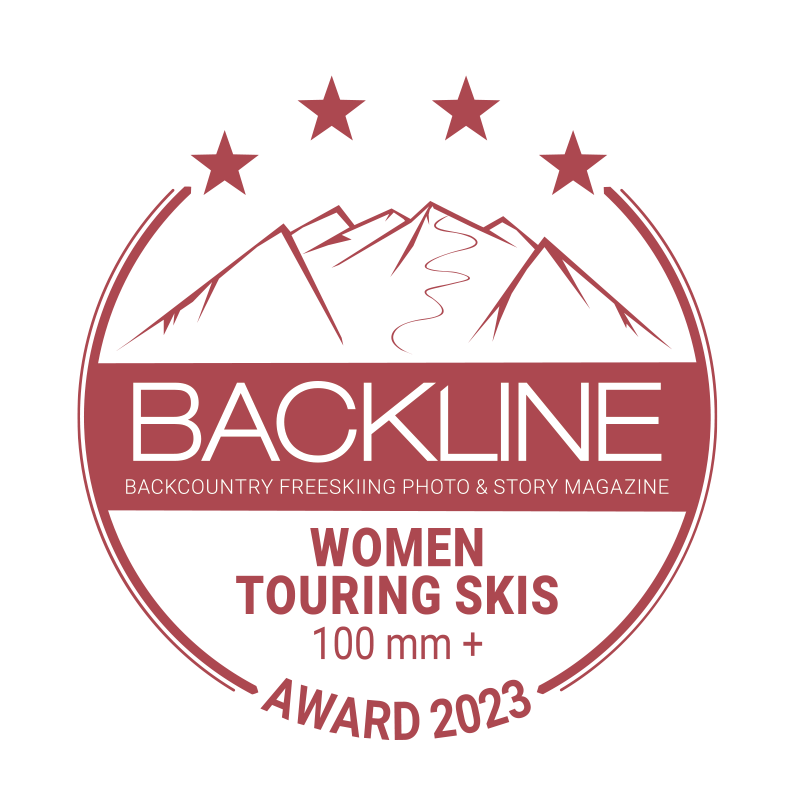 BACKLINE Touring Ski Award 2023 – 100 mm+, Frauen, 4 von 5 Sternen