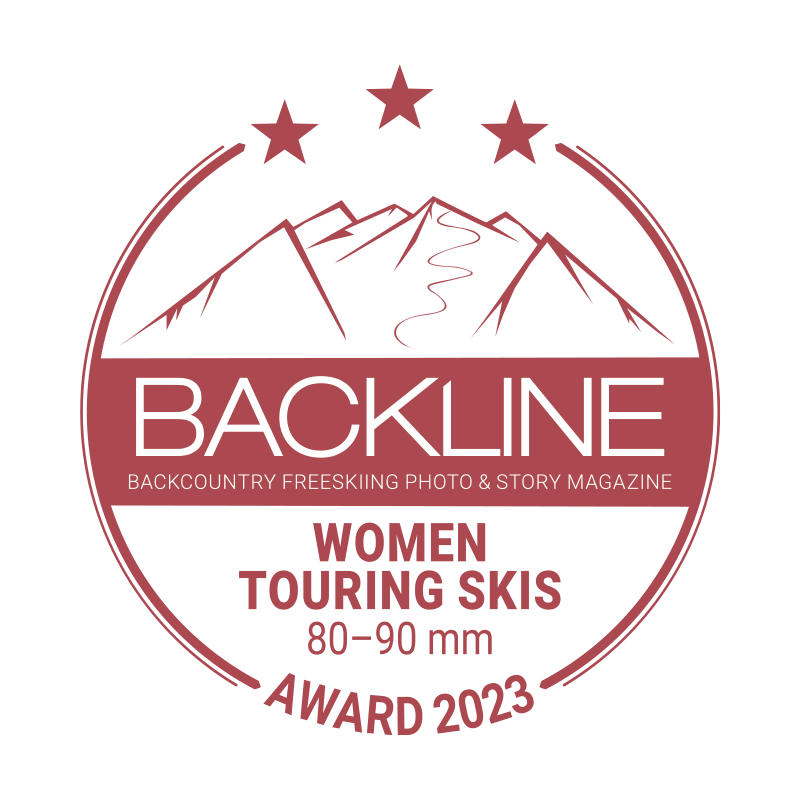 BACKLINE Touring Ski Award 2023 – 80–90 mm, Frauen, 3 von 5 Sternen