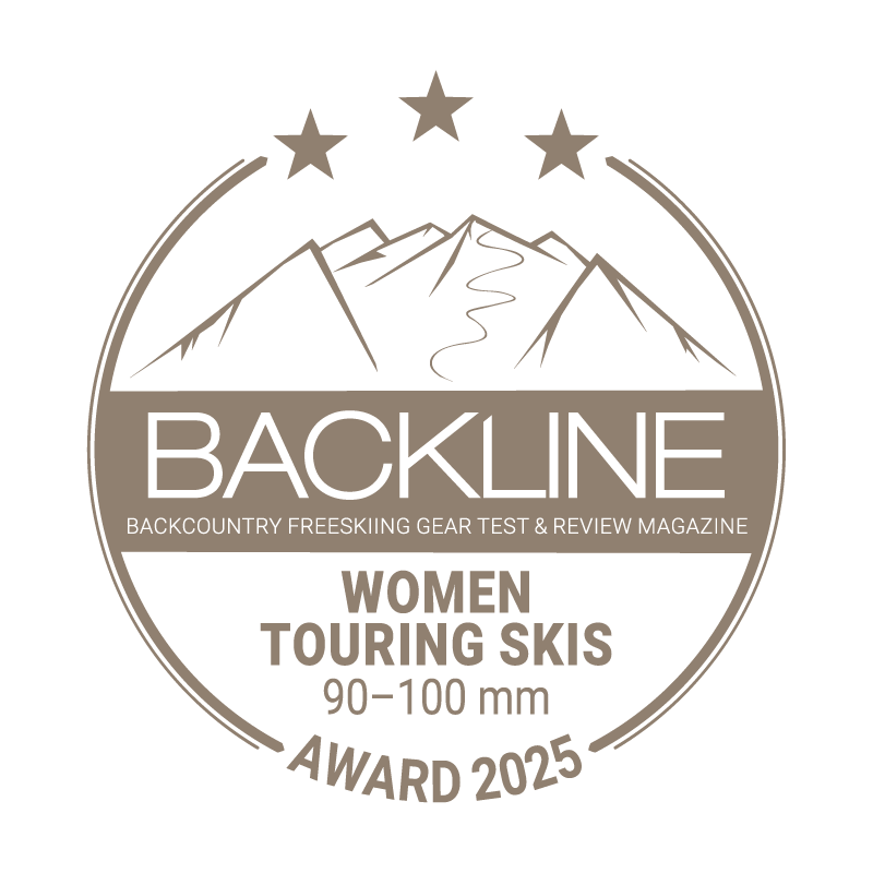 BACKLINE Touring Ski Award 2025 – 90–100 mm, women, 3 out of 5 stars