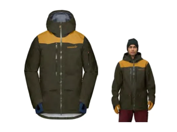 Norrøna tamok Gore-Tex Performance Shell Jacket in Grün oder Braun – Produktbild für Freeride