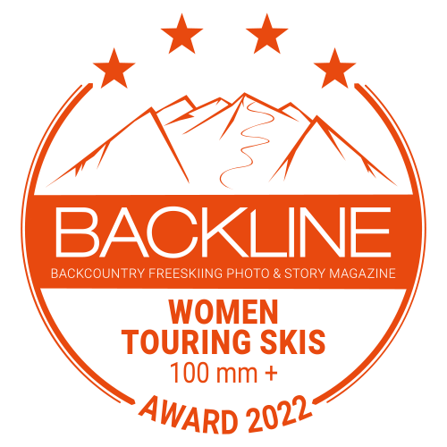 BACKLINE Touring Ski Award 2022 – 100 mm+, women, 4 out of 4 stars