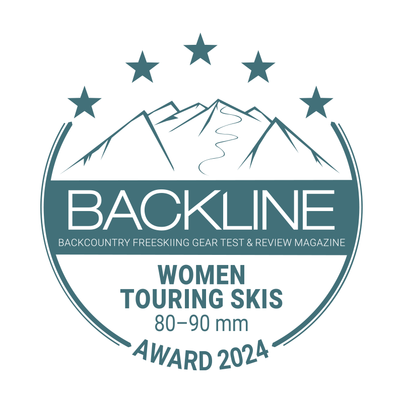 BACKLINE Touring Ski Award 2024 – 80–90 mm, Frauen, 5 von 5 Sternen