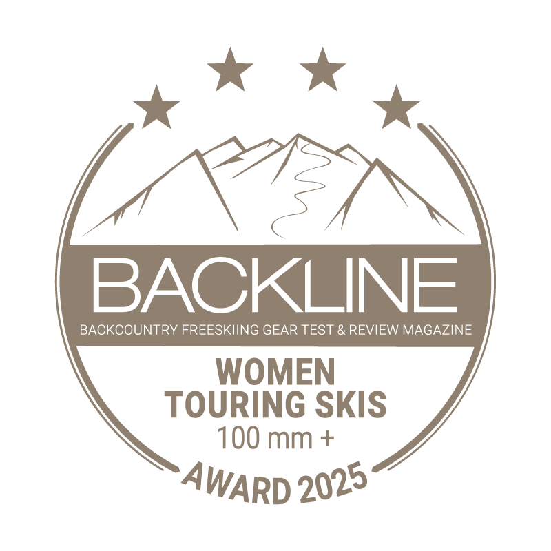 BACKLINE Touring Ski Award 2025 – 100 mm+, Frauen, 4 von 5 Sternen
