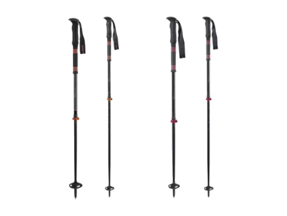 Komperdell Carbon C.2 Ultralight Skitourenstock, pink/orange – Produktbild