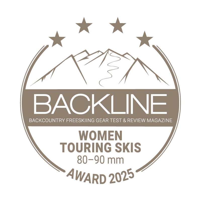 BACKLINE Touring Ski Award 2025 – 80–90 mm, Frauen, 4 von 5 Sternen