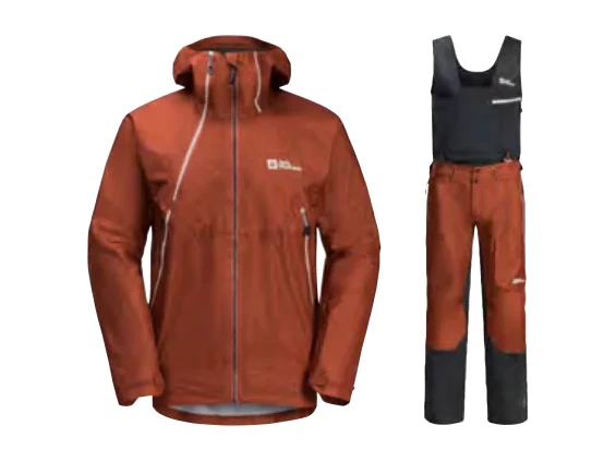 Jack Wolfskin Alpspitze Air Skitouring-Kombi – Leichte Skitourenjacke und -hose mit Westensystem