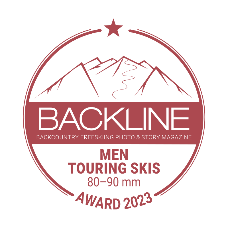 BACKLINE Touring Ski Award 2023 – 80–90 mm, men, 1 out of 4 stars