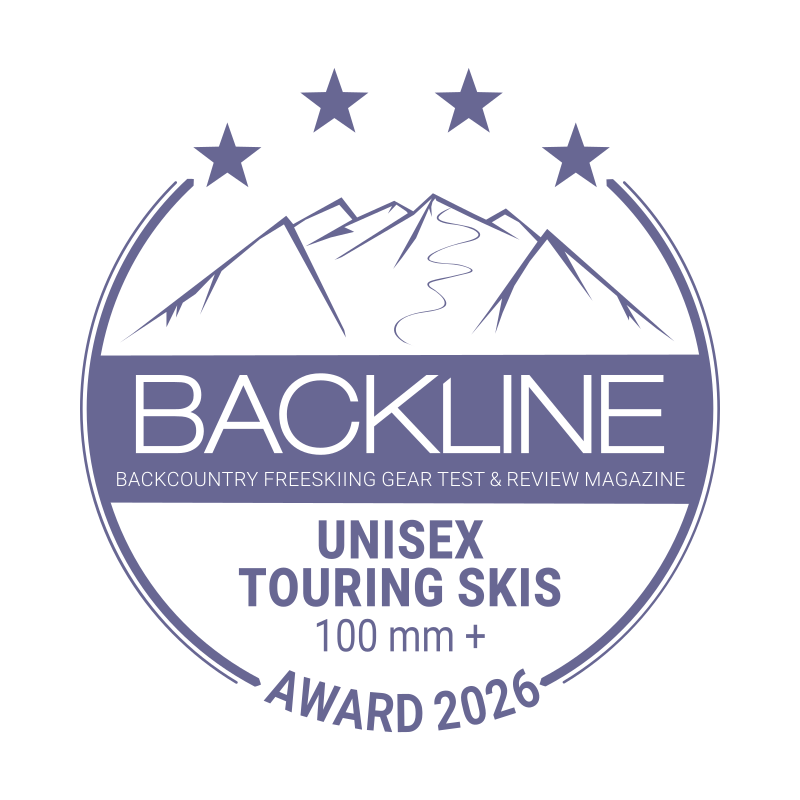 BACKLINE Touring Ski Award 2026 – 100 mm+, Unisex, 4 out of 5 stars