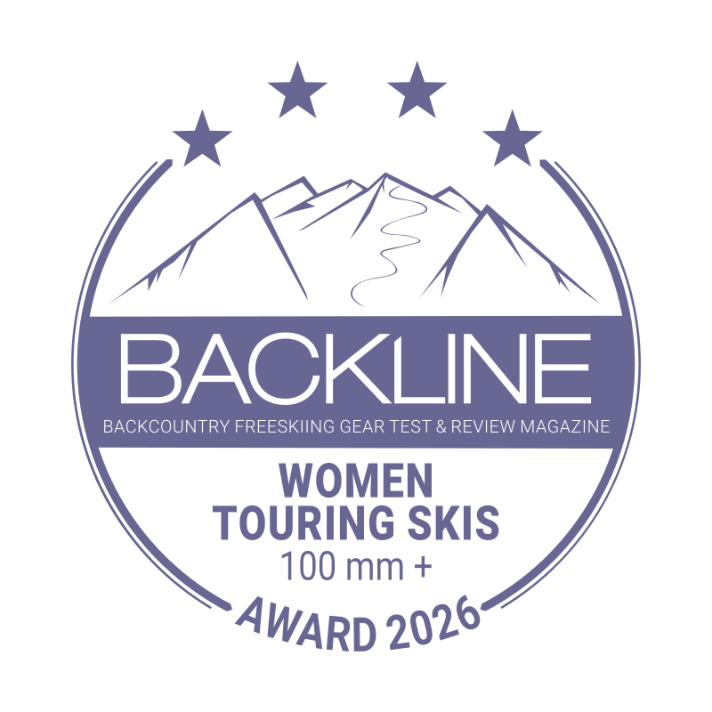 BACKLINE Touring Ski Award 2026 – 100 mm+, women, 4 out of 5 stars