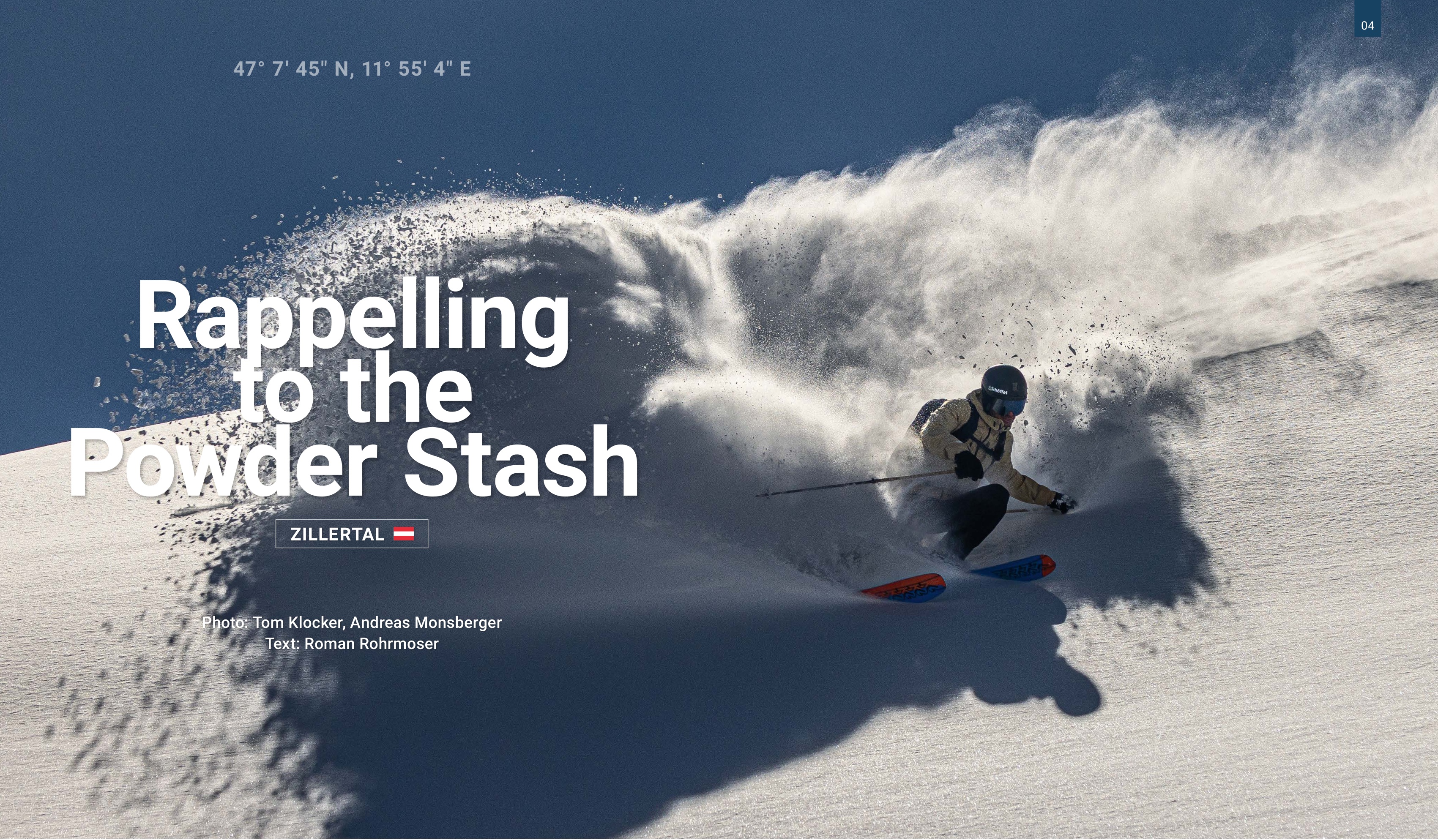 Rappeling to the Powder Stash
