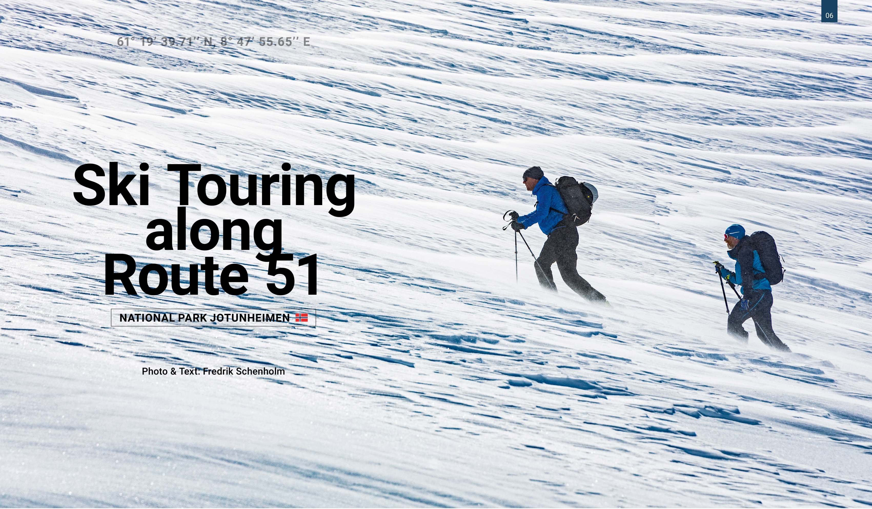 Ski Touring along Route 51