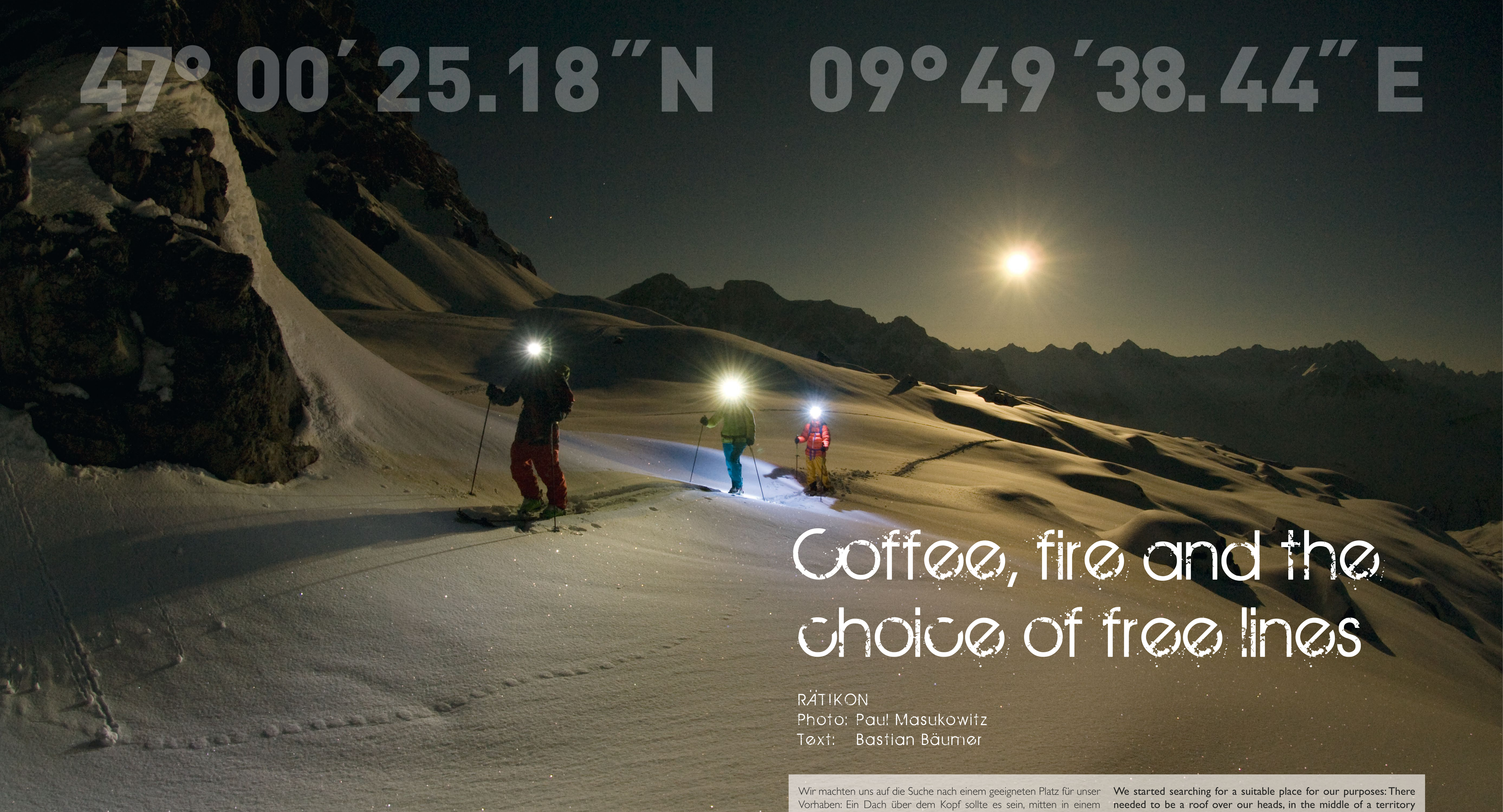 Coffee, fire and the choice of free lines