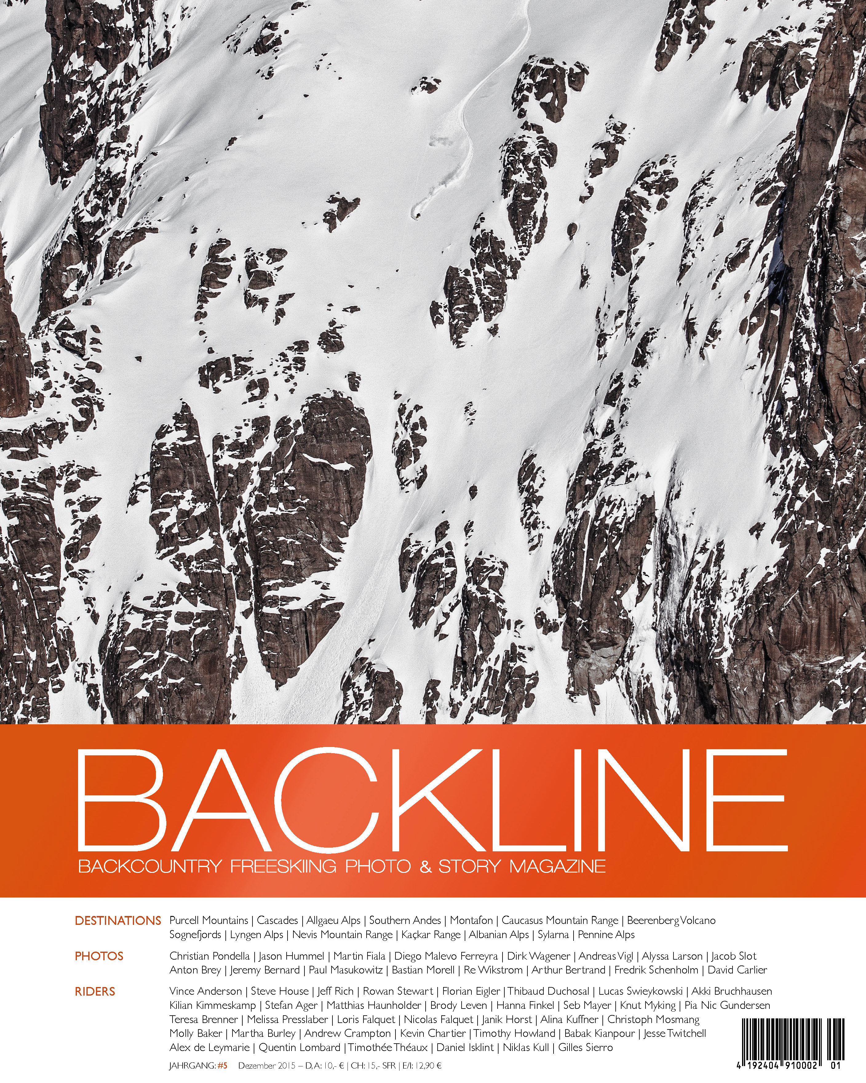 BACKLINE magazine 2015 cover