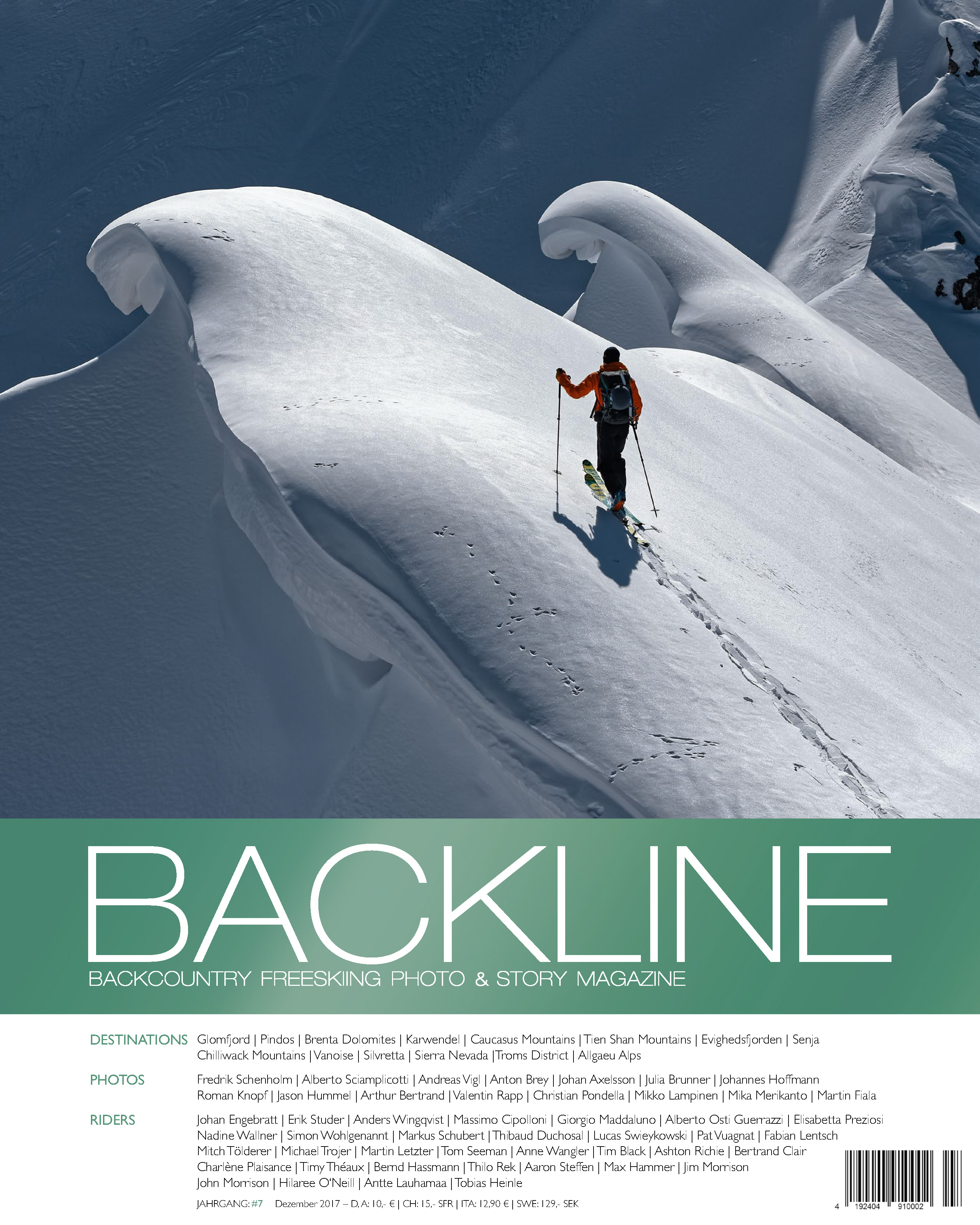BACKLINE magazine 2017 cover