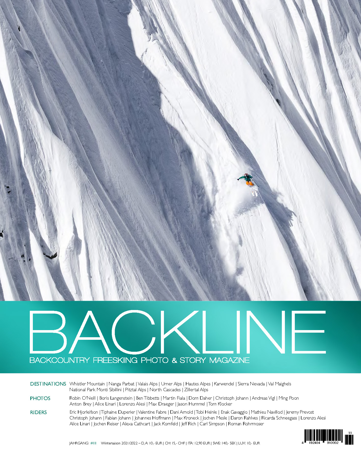 BACKLINE magazine 2021 cover