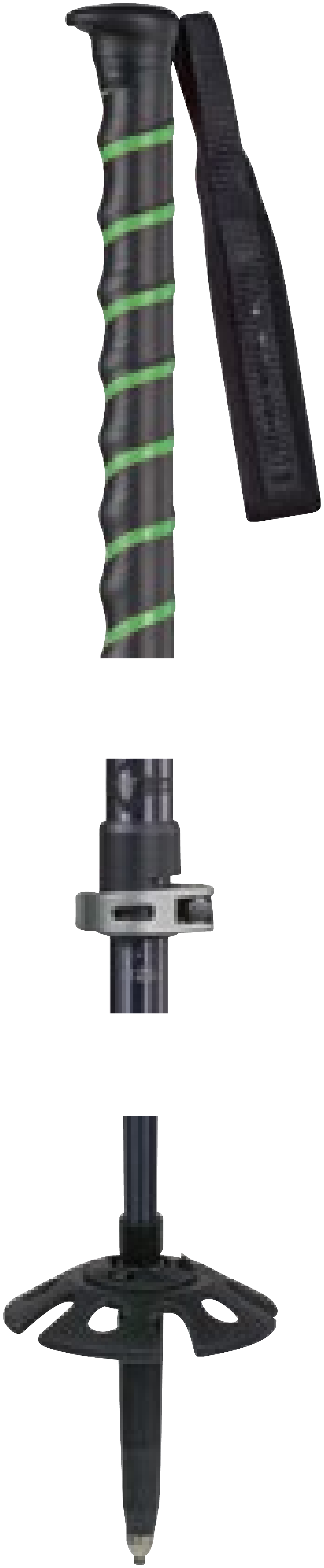 Komperdell Big Art Titanal Vario strip black/neongreen