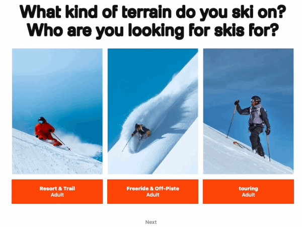 Find your perfect pair with the new Ski Finder!