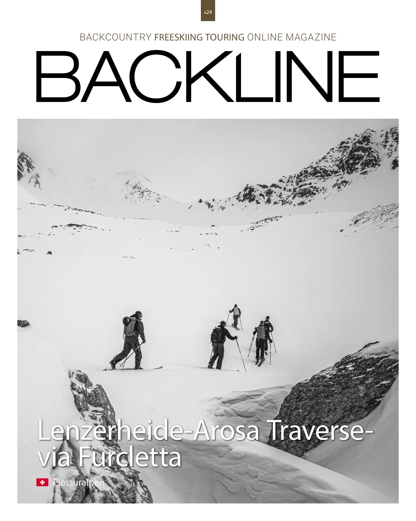 Cover des Tourenmagazins: Skitour Lenzerheide–Arosa Traverse via Furcletta