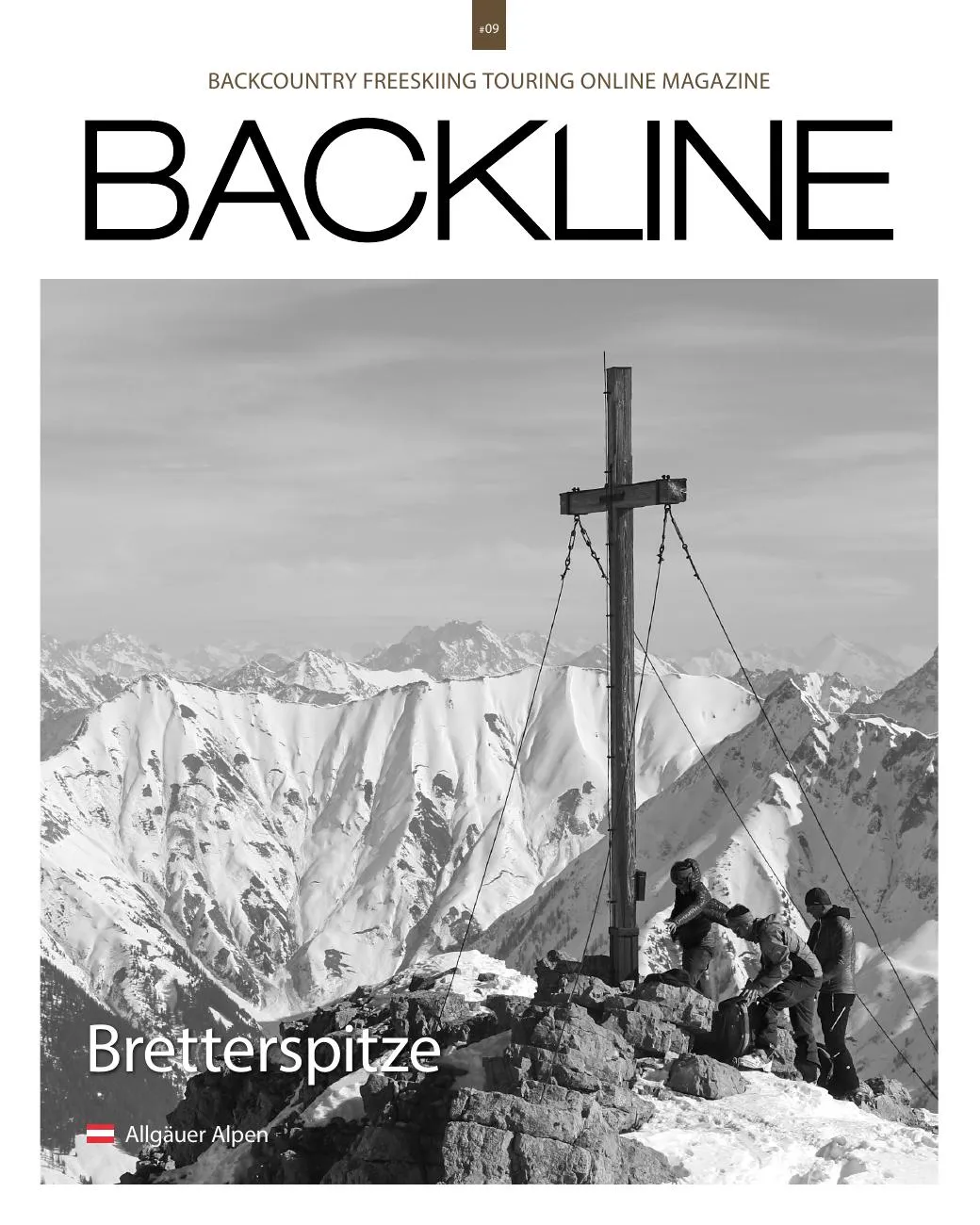 Cover des Tourenmagazins: Skitour Bretterspitze