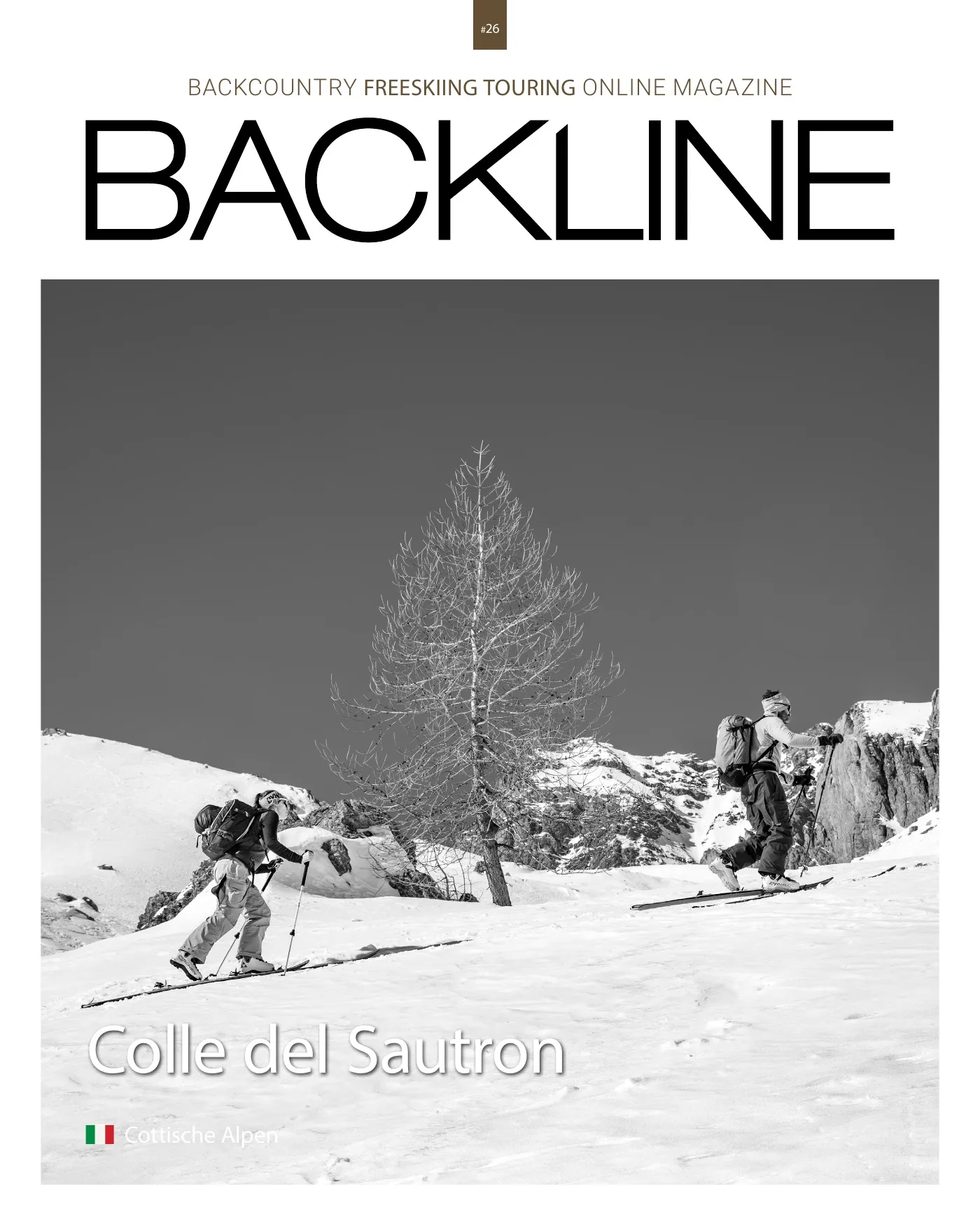 Cover des Tourenmagazins: Skitour Colle del Sautron