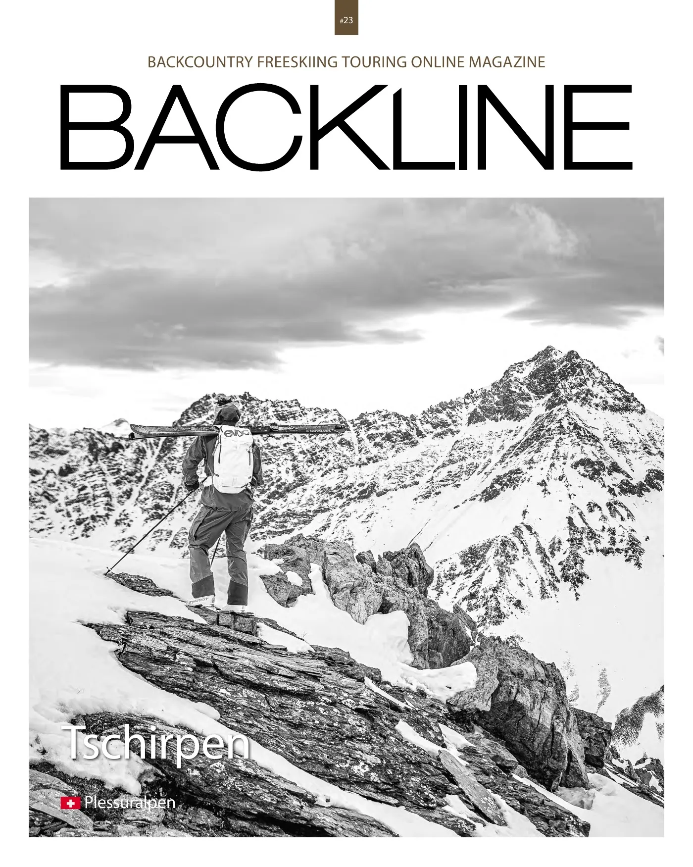 Cover des Tourenmagazins: Skitour Tschirpen